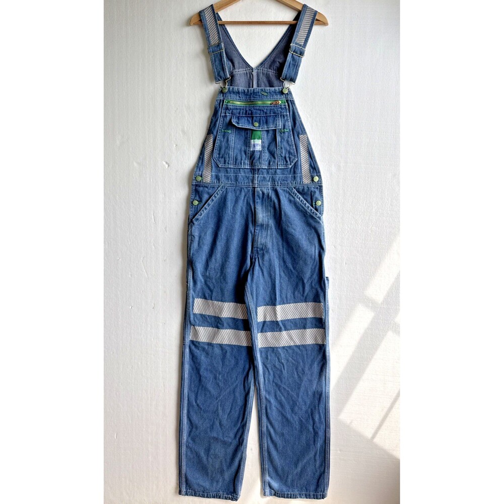 Vintage Liberty Bib Overalls Men's 30x32 Dark Wash Denim Workwear Carpenter USA